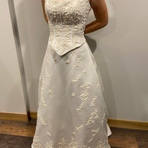 Beautiful beaded detailed wedding dress